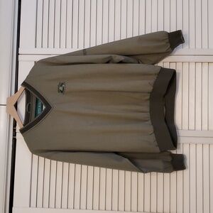 Outer Banks Green Golf Shirt Pullover Windbreaker Rain Repellent, Size Medium